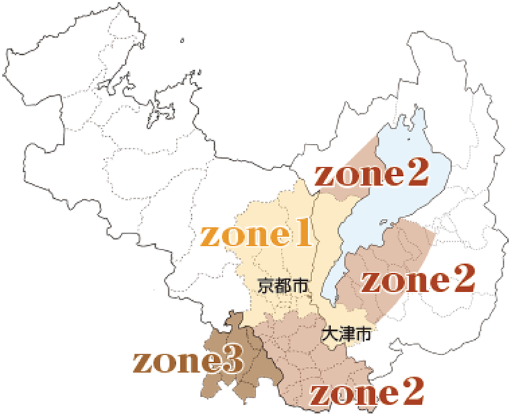 宅配可能エリア地図